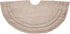 Concentric Nailhead Circles Christmas Tree Skirt in Natural Linen - 60" - ARCADIA HOME